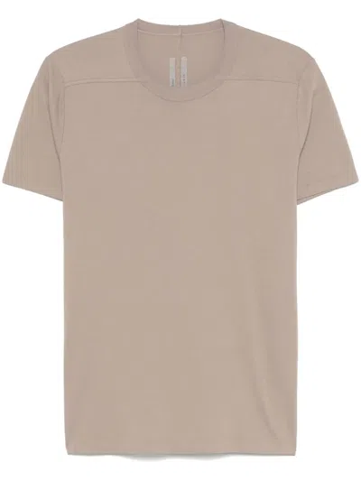 Rick Owens Short Level T-shirt In Neutrals
