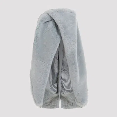 RICK OWENS SHORT MASTO SHEARLING CAPE