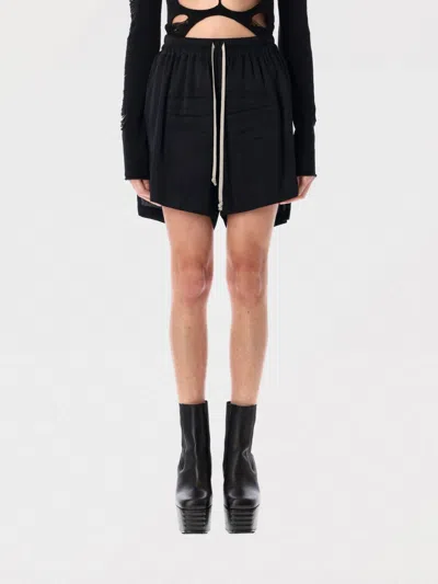 RICK OWENS SHORT RICK OWENS WOMAN COLOR BLACK,G90444002