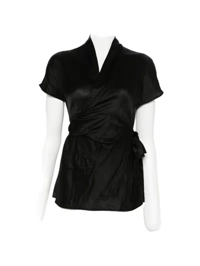 Rick Owens Short-sleeve Blouse In Black