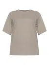 Rick Owens Short-sleeve Cotton T-shirt In Brown