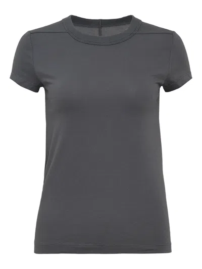 Rick Owens Short-sleeve Cotton Top In Gray