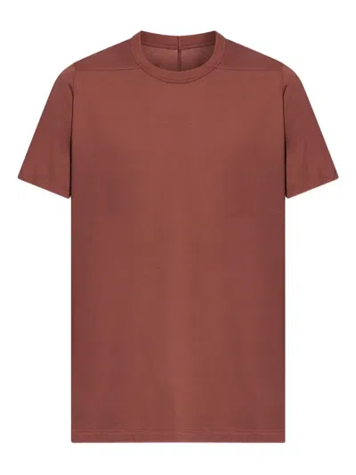 Rick Owens Short-sleeved T-shirt In Burgundy