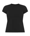 Rick Owens Short-sleeved Cotton T-shirt In Black