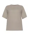 Rick Owens Short-sleeve Cotton T-shirt In Brown