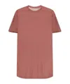 Rick Owens Short Sleeve Crewneck T-shirt In Pink