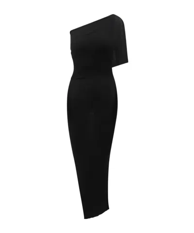 Rick Owens Short Sleeve Dress In Black
