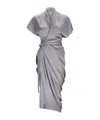 Rick Owens Short Sleeve Dress In Gray