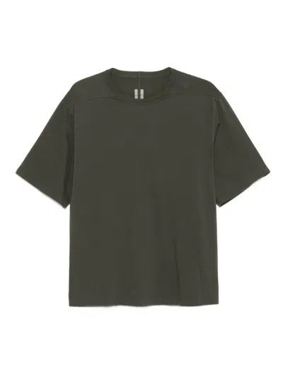 Rick Owens Organic Cotton Short-sleeved T-shirt In Green