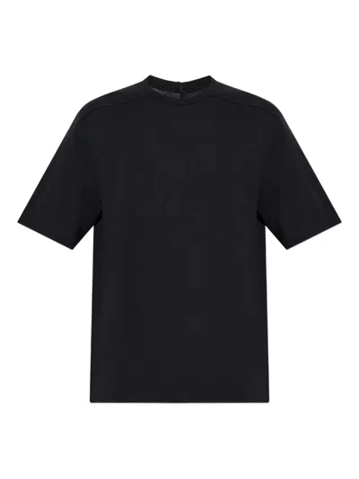 Rick Owens Short-sleeve Round-neck T-shirt In Black