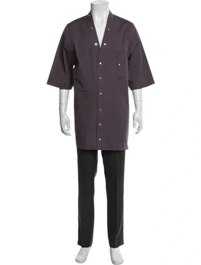 Pre-owned Rick Owens Short Sleeve Shirt In Purple