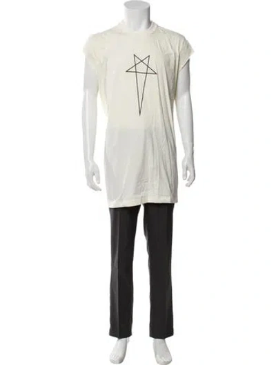 Pre-owned Rick Owens Short Sleeve Shirt W/ Tags In Neutrals