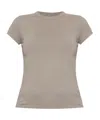 Rick Owens Short Sleeve T-shirt In Neutral