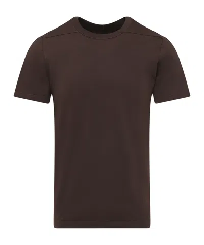 Rick Owens Short Level Cotton Jersey T-shirt In Multi