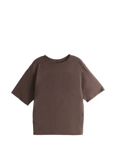 Rick Owens Short-sleeve T-shirt In Brown