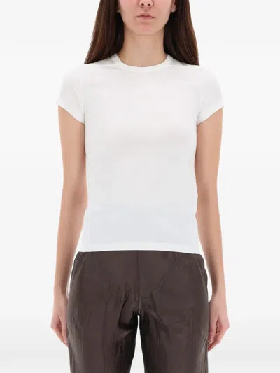 Rick Owens Short-sleeved T-shirt In White