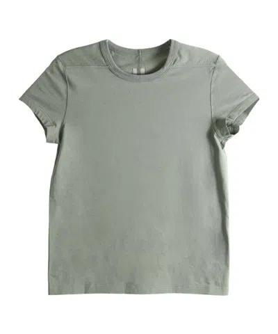 Rick Owens Short Sleeved Crewneck T-shirt In Green