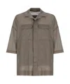 Rick Owens Short-sleeved Shirt In Gray
