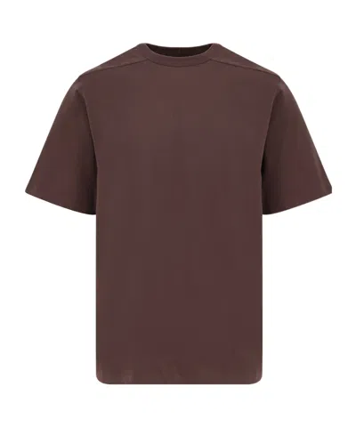 Rick Owens Short-sleeved T-shirt In Burgundy