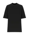 Rick Owens Relaxed Fit Oversized T-shirt With Classic Crew Neckline In Black