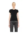 Rick Owens Short-sleeved Cotton T-shirt In Black