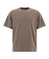 Rick Owens Short-sleeve Organic-cotton T-shirt In Brown