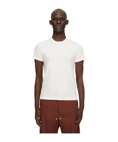 Rick Owens Short-sleeved T-shirt In White