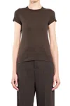 Rick Owens Level Cropped T-shirt In Grey