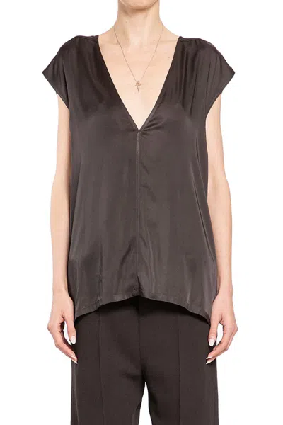 Rick Owens Short Sleeves In Grey