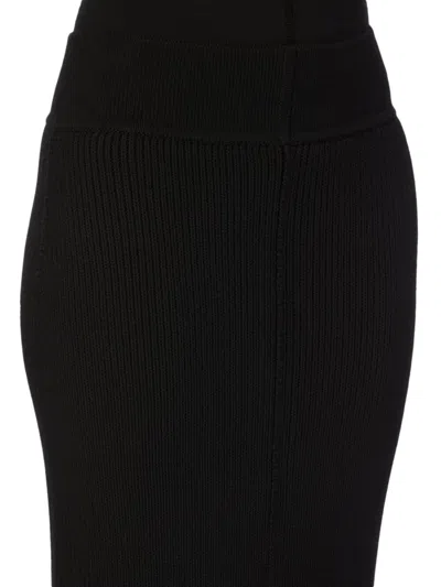 Pre-owned Rick Owens Short Sliced Skirt 'black' | Women's Size S