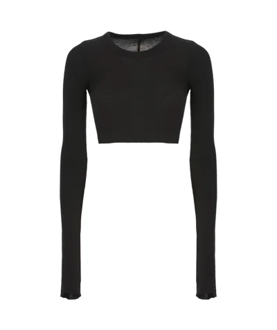 Rick Owens Short T-shirt In Black