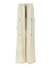 Rick Owens Wide-leg Cargobelas Pants With Adjustable Drawstring Waist In Neutral