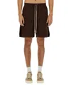 Rick Owens Cotton Bermuda Shorts In Black