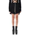 Rick Owens Woman Shorts & Bermuda Shorts Black Size 8 Cupro, Elastane In Black
