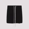 Rick Owens Bermuda Shorts With Elastic Waistband And Side Slits