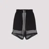 Rick Owens Asymmetric Hem Silk Shorts