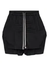 Rick Owens Bermuda Shorts With Elastic Waistband And Side Slits