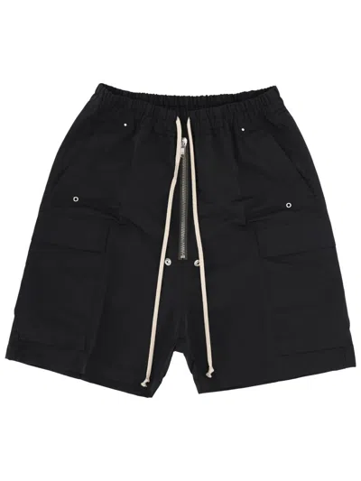 Rick Owens Shorts Cargobela In Black