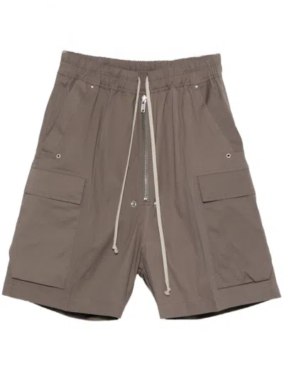 Rick Owens Shorts Cargobela In Brown