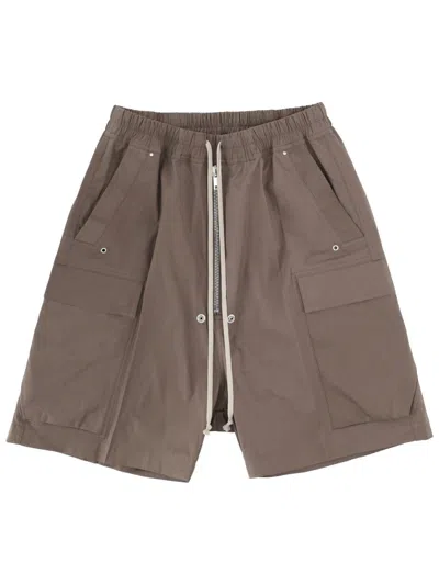 Rick Owens Shorts "cargobela" In Gray