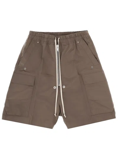 Rick Owens Shorts "cargobela" In Gray