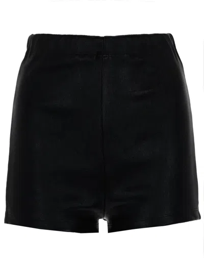Rick Owens Dirt Bolan Cut Off Elasticated-waistband Shorts In Black
