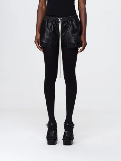 Rick Owens Shorts Woman  In Black