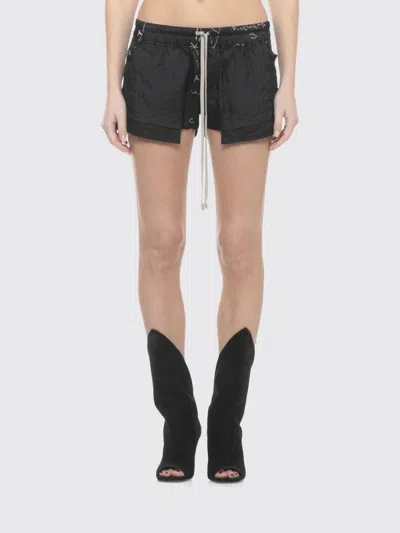 Rick Owens Shorts Woman  In Black