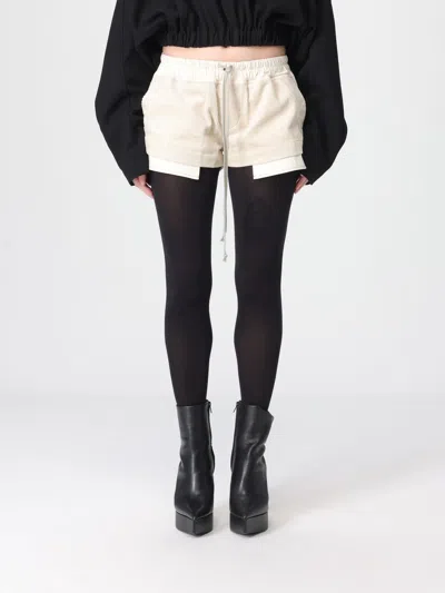 Rick Owens Shorts Woman  In White