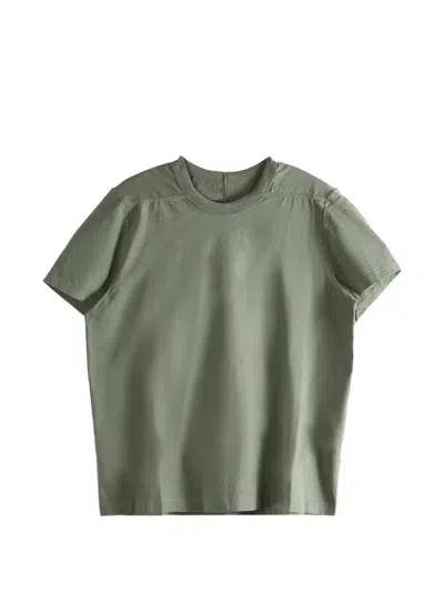 Rick Owens Shoulder-panelled T-shirt In Green