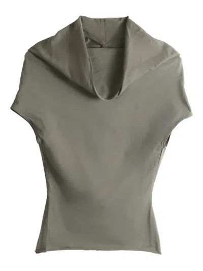 Rick Owens Shroud Short-sleeve T-shirt In Gray