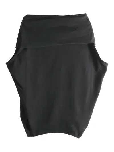 Rick Owens Shroud Sleeveless Top In Black