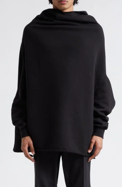 Rick Owens Shroud Sweatshirt In Black