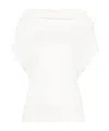 Rick Owens Shroud Tank Top In White